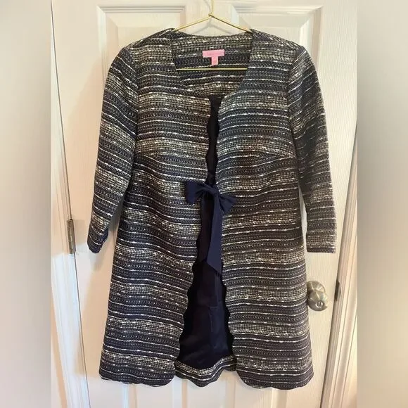 Lilly Pulitzer Tweed Harris Coat NWOT